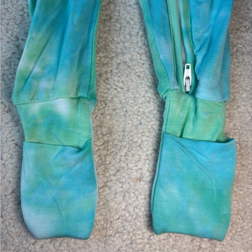 Bamboo Baby blue and green Tie-Dye convertible One Piece - Picture 6 of 12